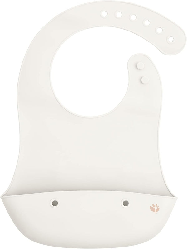 green sprouts Unisex Baby Scoop Silicone Bib in Light Spice