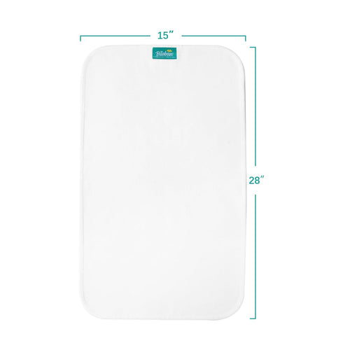 Changing Pad Liners Waterproof (3 Count) - Flannel Portable & Durable Diaper Pads, White