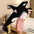 Nice Simulation Killer Whale Plush Toy, Stuffed Orcinus Orca Fish Doll, Soft Sleep Pillow for Kids