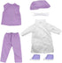 New Adventures Style Girls: 18" Doctor Dress Up Set - 15 Piece Outfit & Accessory Set, Dress Up, Doll Accessories, Purple White & Pink
