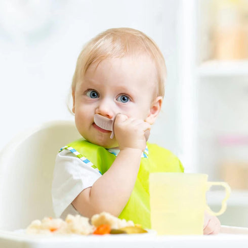 PandaEar 6 Pack Silicone Baby Spoons and Fork Feeding Set - Anti-Choke Self Feeding Utensils for 3 Months+