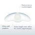 Ameda Washable Skin-to-Skin Nipple Shield for Breastfeeding, Ultra-Thin Flexible Silicone, Cut-Out 24mm