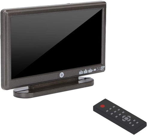 1:12 Miniature TV with Remote Control for Dollhouse Accessories and Furniture Decoration