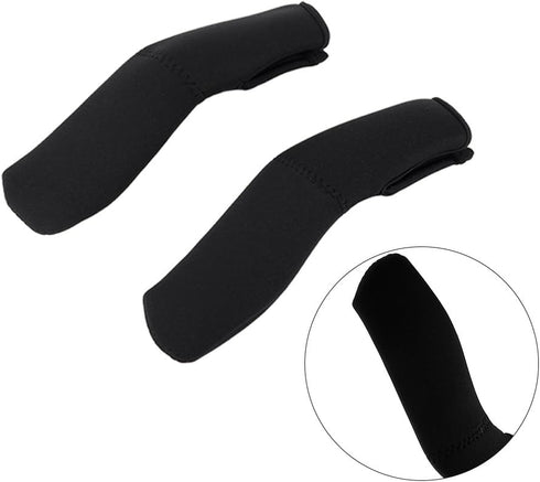 Toddler Stroller Handle Cover, 1 Pair, Black Neoprene Replacement Pushchair Handle Cover for Most Stroller Prams