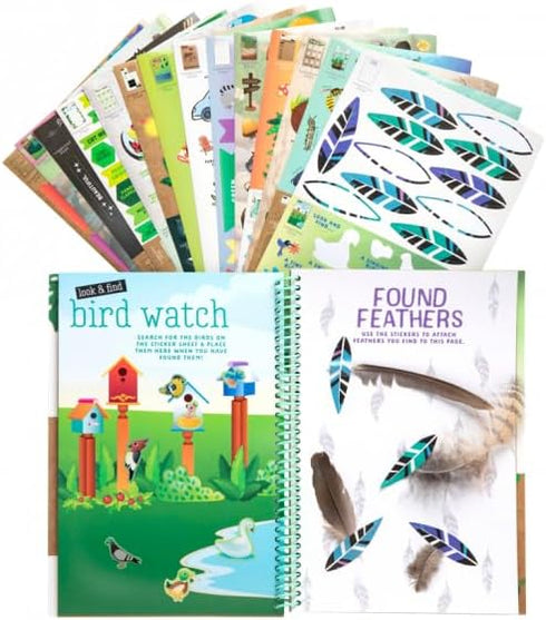 32 500 6+ Craft-Tastic Scavenger Hunt Journal - Nature DIY Craft Kit - Page Journal with Over Stickers - Ages