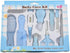 MAWZEH 10 PCS Baby Grooming Health Care KIT for New Borns and Toddlers (Blue) Ideal for Travelling & Home Use
