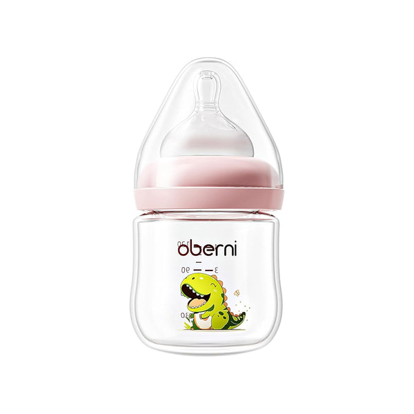 Oberni Baby Bottles with Size S Slow Flow Breast-Like Soft Teat for