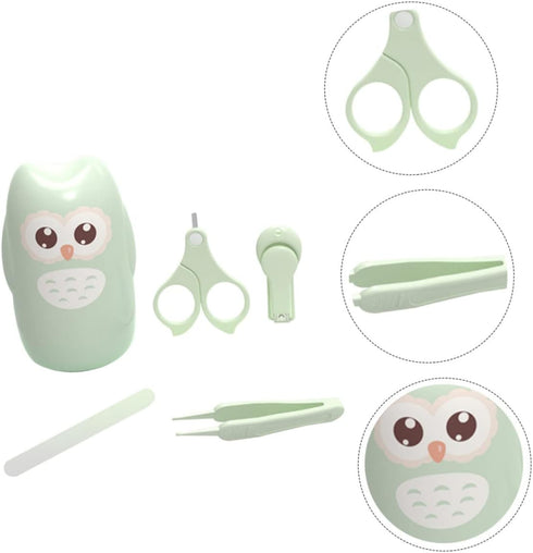 Set Boy Girl Nail Clippers Manicure Tools Ergonomic Handle Portable Nails Kit for Newborn Care