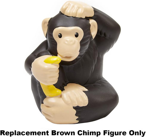 Replacement Brown Chimp Figure Holding Banana for Fisher-Price Little People Chimpanzee Playset BDY75