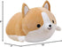 Levenkeness 11.8 Corgi Dog Plush Pillow, Soft Cute Shiba Inu Akita Stuffed Animals Toy Gifts (Brown, in)