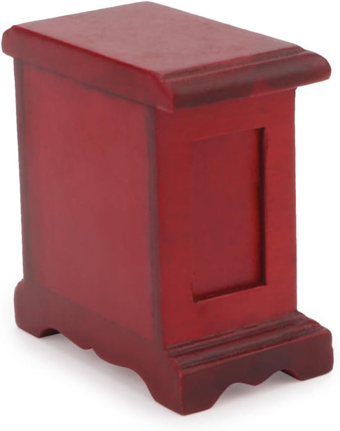 1:12 Miniature Bedside Furniture Dollhouse Nightstand Bedroom Drawer Cabinet Model Accessories Mini House Scene