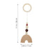 Toddmomy 4Pcs Baby Gym Wood Toys, Wooden Hanging Toy Activity Pendant for Nursery Decor