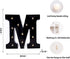Foaky Black LED Marquee Number Lights Sign - Light Up Marquee Number for Night Light, Wedding, Birthday Party, Battery