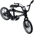 Jizlan Black 1/18 Diecast Bike Action Figure Toy,Mini Finger Mountain Bike Bicycle Art