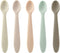 PandaEar 5 Pack Silicone Baby Spoons, Self Feeding 4-6 Months, Gentle for Baby Led Weaning, BPA-Free
