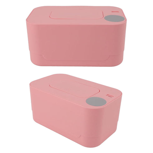 Compact Wipes Warmer Multi Functional Use Moisturizing and Mild Portable Baby Wipe Warmer Convenient (Pink Constant
