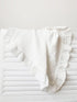 Generic 35x35Inches Cotton Muslin Baby Blanket for Girls | Soft, Breathable Muslin Baby Blanket with Ruffle Edge