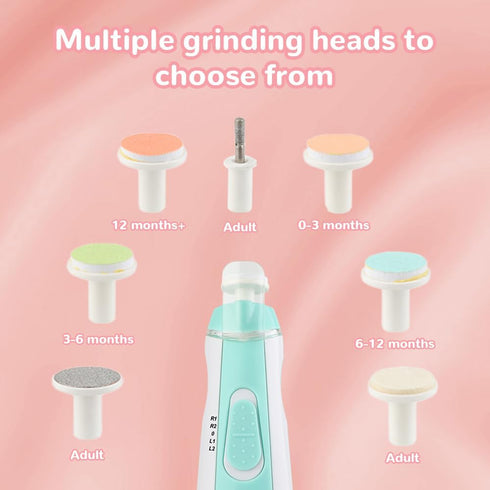 Trimmer 2PCS) Baby Nail Electric, Upgrade Baby Nail Clippers Safe Baby Nail File Kit, Trim Polish Grooming Kit