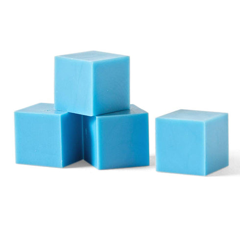 hand2mind Counting Set, 10 (Set 100) Blue Plastic Base Ten Unit Blocks, Place Value Blocks, Cubes for Kids Math, Base