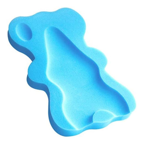 Naisicore 1 3 (4.5cm Infant Bath Sponge, Bear Shaped Baby Bath Skid Proof Bath Support, Soft Comfy Baby Shower Cushion
