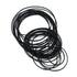 Set of 30-40pcs Black Rubber Pulley Belts, Engine Drive Belts for DIY Toy Module Car Transmission