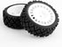 4Pcs Rubber Tire Plastic Wheel Tyre - Upgrades Parts Accessories for Tamiya XV-01 XV01 TA06 TT-01 TT-02 PTG-2 RC Rally