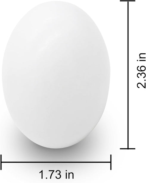 18 Pcs Easter Egg, White Wooden Eggs, Life Size Plain Decorating Eggs for Kids Easter DIY Paint Your Own Egg Decor
