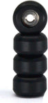 Teak Tuning CNC Polyurethane Fingerboard Bearing Wheels, Black - Set of 4 Wheels - Durable Material with a Hard Durometer