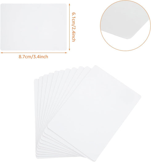 648PCS White Blank Playing Cards, Blank Playing Cards to Write On, 2.5" x 3.5" Printable Index Flash Cards for DIY Vocabulary Study Cards, Game Cards, Gift Cards, Message Card