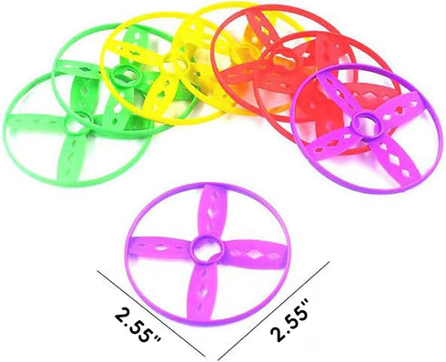 12PCS Flying Disc Launcher Toy, Manual Capture Game for Kids, Outdoor Toys for Toddlers Ages 3-8