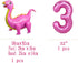 Dino-Rex Baby Girl 3rd Birthday Party Decorations - Pink Dinosaur Supplies for Celebrations