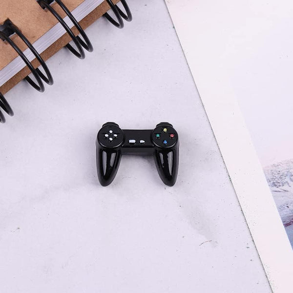 Black Dollhouse Model Gamepad, Wireless Game Controller for Dollhouse Decoration 1:12 Scale