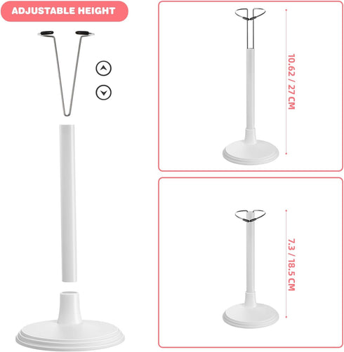 Toyvian Doll Stand Holder, Adjustable Storage Rack for 12 Inch Doll Display, Doll Stands for Action Figures