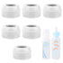 PEUTIER 6pcs Replacement Bottle Nipple Collars Rings for Dr. Brown's Narrow Plastic &