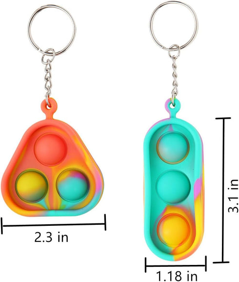 Cucue Simple Fidget Pop Toys - Portable, Calming Sensory Hand Toys for Fun & Stress Relief - Soft & Flexible Silicone
