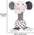 Baby Toys 0-12 Months, Black and White Newborn Toys, Soft Plush Rattle Stuffed Animal Toy with Teether and Sound, Developmental Hand Grip Toys (Elephant)