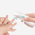 Trimmer Set Electric Nail and Polisher for Newborns, Soft Grinding Heads, Safe Non-Injury Design, Light Green Grooming