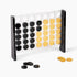Unique Acrylic Four in a Row Game - Aesthetic 2 Player Board Game for Family, Travel Board Games (Black and Gold)
