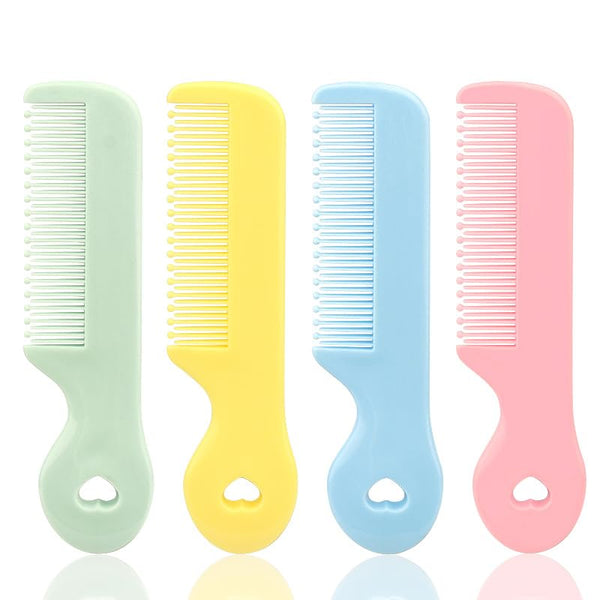 Jinshining 1 Pack Of 4 Round Colorful Tip Bristles Baby Cute Comb Baby