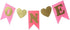 Alemon 1st Birthday Girl Baby Tutu for High Chair Decoration and "ONE" Pennant Happy Birthday for Highchair