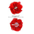 inSowni 2" Alligator Hair Clips - Barrettes with Chiffon Flower Bow and Rhinestone Pearl for Baby Girl