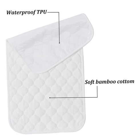 CNAFGBGG 3Pcs 27x14'' Diaper Changing Pad Waterproof Changing Mat Washable Reusable Cotton Travel Pad for Baby