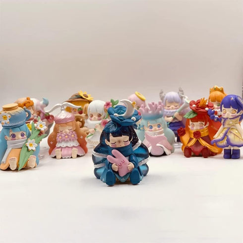 CORA Princess Flower Zodic Series Box Toys Blind Box Cute Collectible Figure Action Model Girl Birthday Surprise Random Blind Bags Room Desktop Decoration (3 Pack)