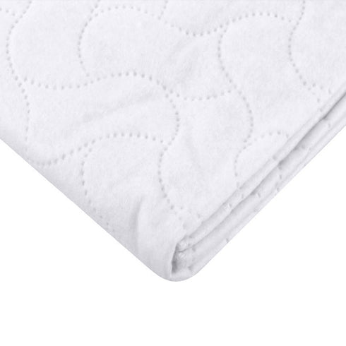 TL Care Waterproof Quilt-Like Flat Reusable Mattress Pad Cover, 27" x 36", for Babies, Adults & Pets, White