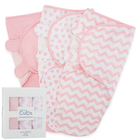 Set Comfy Cubs Baby Changing Pad & Swaddle Blankets