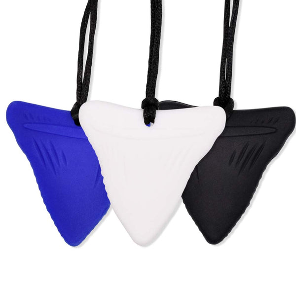 JNATER Shark Tooth Chew Necklace, Sensory Chew Necklace Bundle for Kids with Chewing,