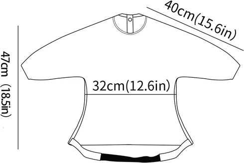CoolaPeach Long Sleeve Baby Bib - Mess-Proof Feeding Bibs for Babies - Adjustable, Waterproof, and Highchair/Table