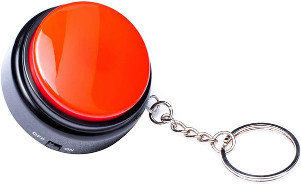 Recordable Talking Button with Keychain, 30s Voice Recording Time for Your Own Words