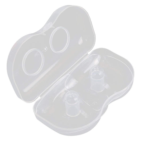 2Pair Nipplesuckers Nipple Corrector for Flat Inverted Nipples, Silicone with Clear Case