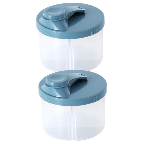 HAKIDZEL 2 pcs Formula Dispenser Milk Powder Box Portable Four-Compartment Storage Container Travel